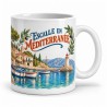 Mug voyage - Escale en Méditerranée, anse à droite