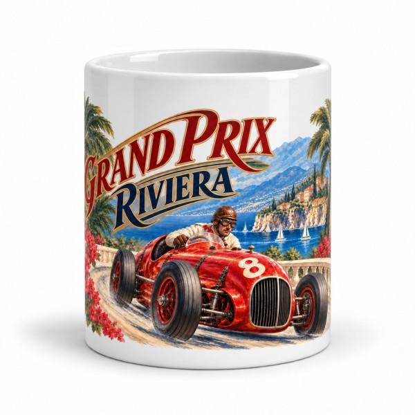 Mug rétro - Grand Prix sur la Riviera, Manufacture Arssans