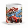 Mug rétro - Grand Prix sur la Riviera, vue de face