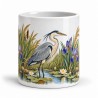 Mug nature - Héron dans les roseaux, vue de face