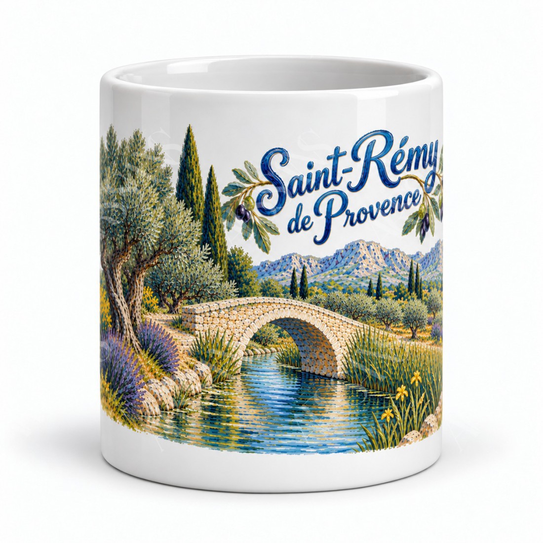 Mug Provence - Le Petit Pont des Alpilles, vue de face