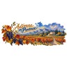 Mug Provence - Vignes d’automne, façon carte postale, décor à plat