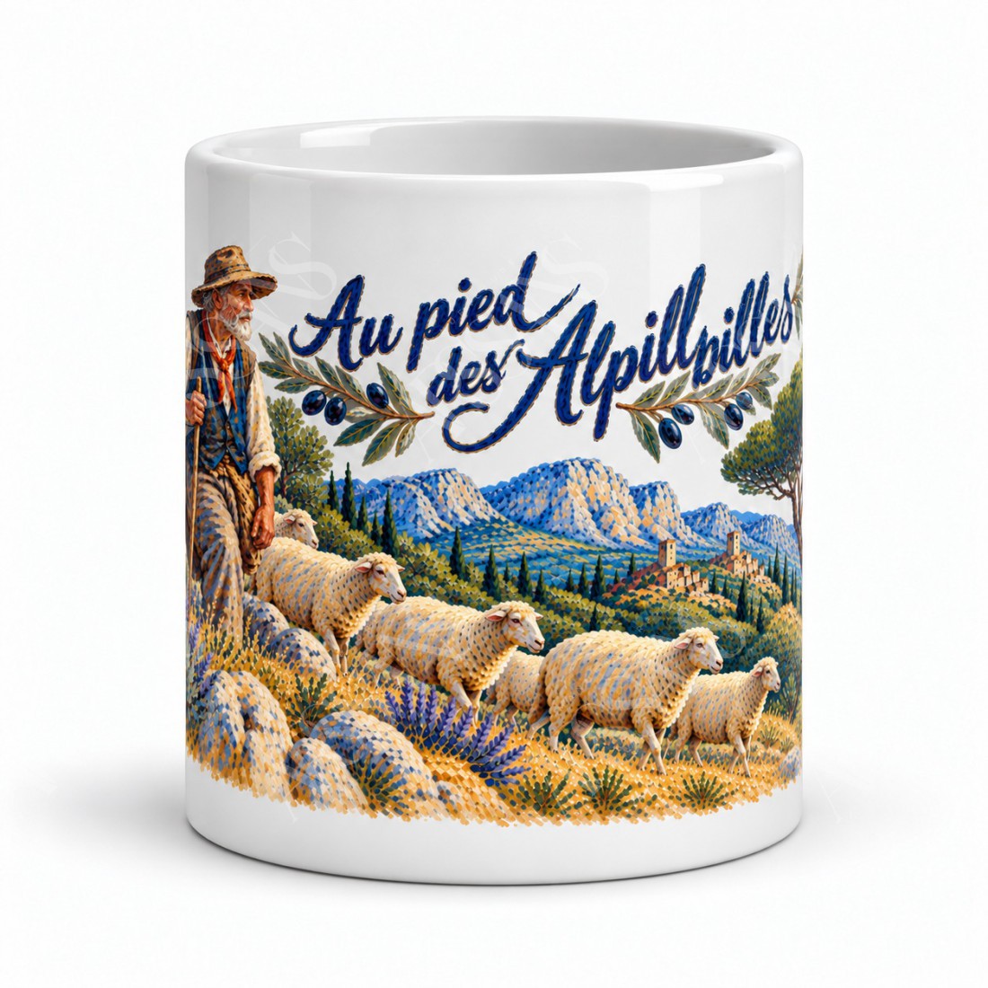 Mug Provence - Le Berger des collines, vue de face