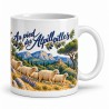 Mug Provence - Le Berger des collines, anse à droite