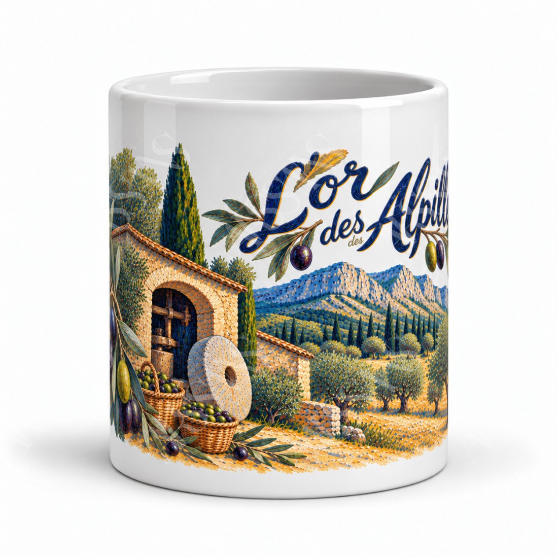 Mug Provence - Le Moulin aux olives, vue de face