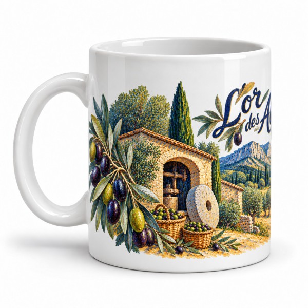 Mug Provence - Le Moulin aux olives, anse à gauche