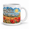 Mug Provence - Coquelicots au vent, anse à droite