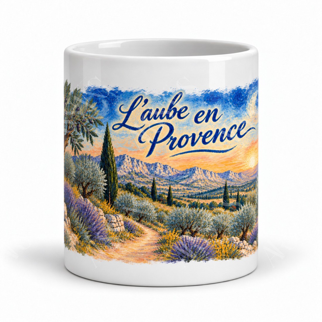 Mug Provence - Chemin de l’aube, vue de face