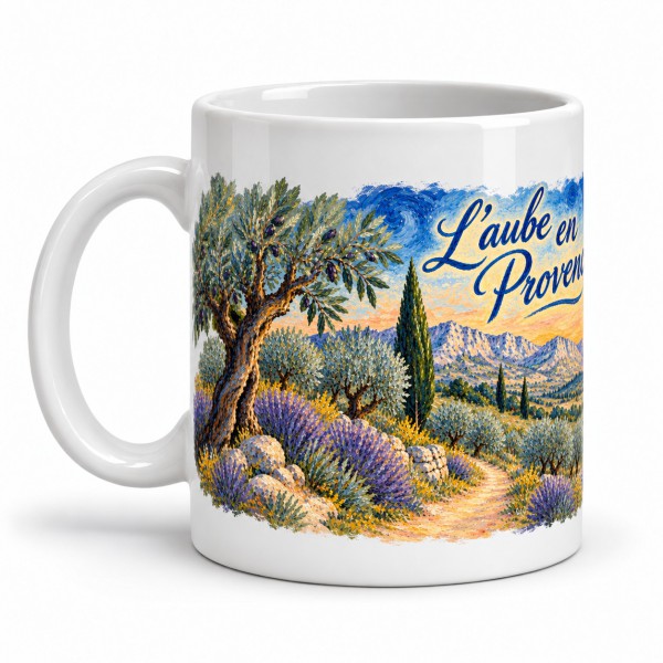 Mug Provence - Chemin de l’aube, anse à gauche