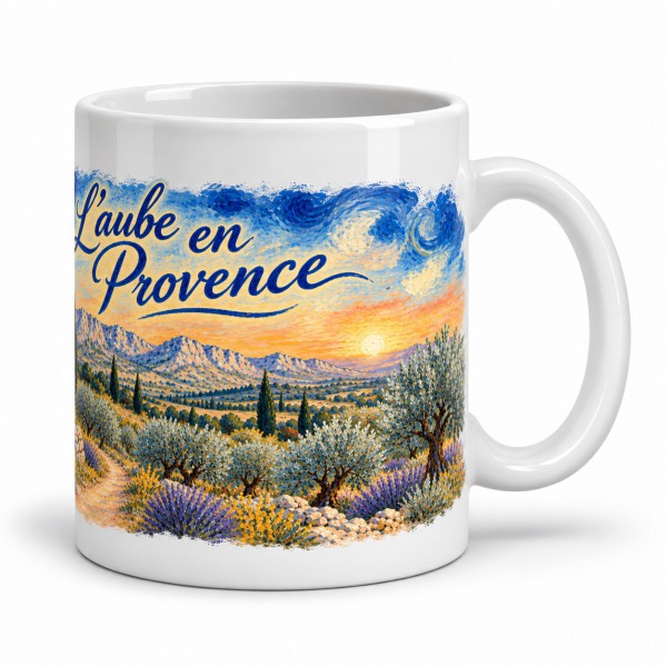 Mug Provence - Chemin de l’aube, anse à droite