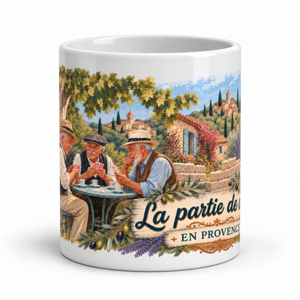 Mug Provence - La Partie de cartes, Manufacture Arssans