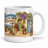 Mug Provence - Portes et pots fleuris, anse à droite