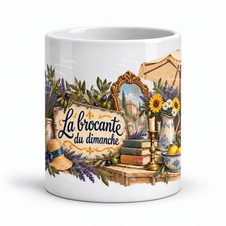 Mug Provence - La Brocante du dimanche, vue de face