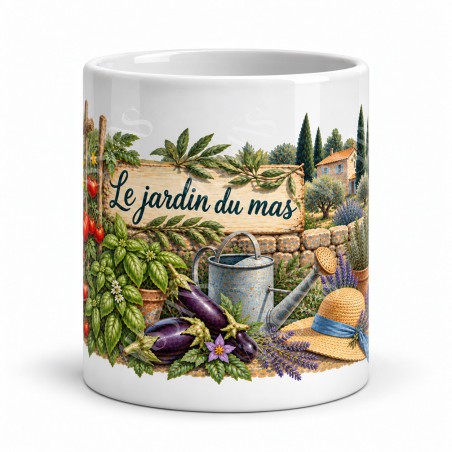 Mug Provence - Le Potager du mas, vue de face