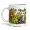 Mug Provence - Le Potager du mas, anse à gauche