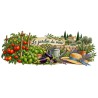 Mug Provence - Le Potager du mas, décor à plat