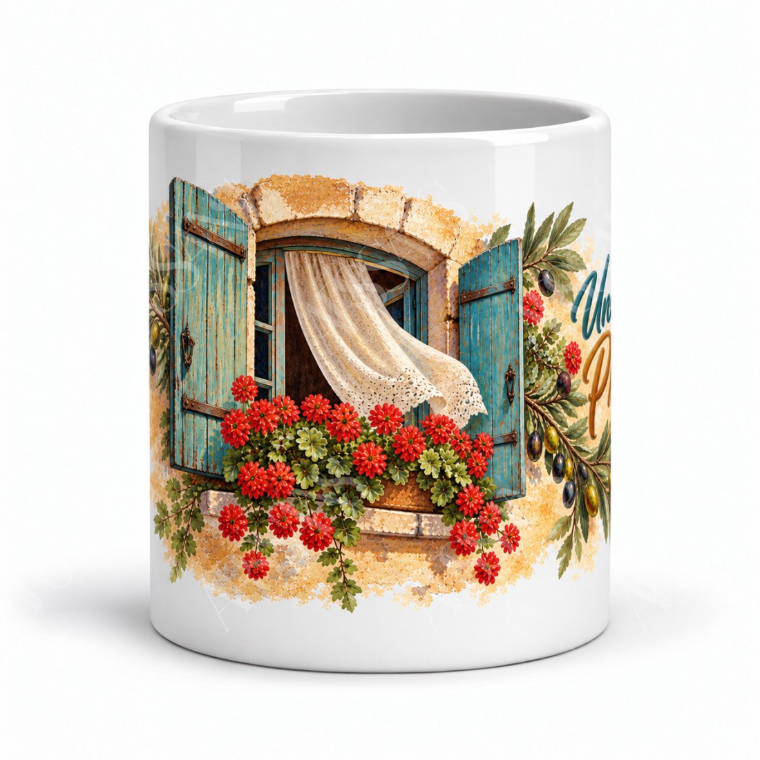 Mug Provence - Les Volets de l’été, vue de face