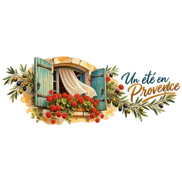 Mug Provence - Les Volets de l’été, décor à plat
