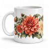 Mug fleurs - Dahlias d’atelier, anse à gauche