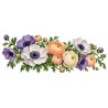 Mug fleurs - Anémones et renoncules, décor à plat