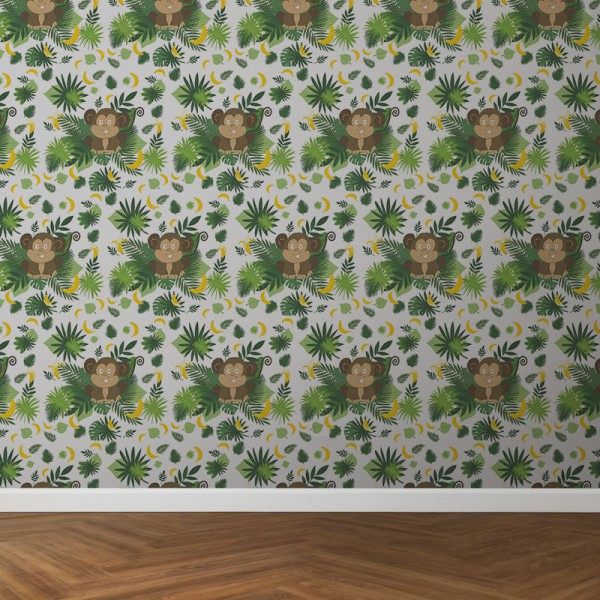 Papier Peint Petit Singe — Ambiance 3
