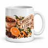 Mug chocolat - Chocolat à l’orange, anse à droite