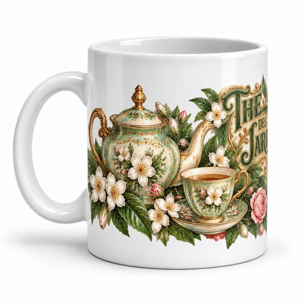 Mug thé - Thé des Jardins, anse à gauche