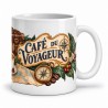 Mug café - Café du Voyageur, anse à droite