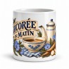 Mug chicorée - Chicorée du Matin, façon carte postale, vue de face