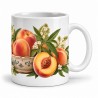 Mug gourmand - Pêches et verveine, anse à droite