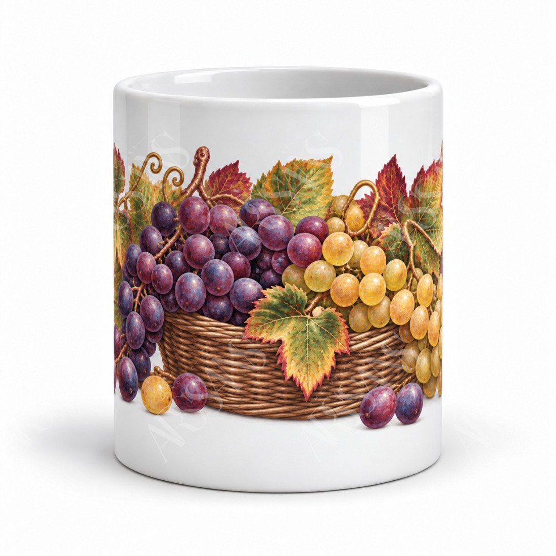 Mug gourmand - Raisins de septembre, vue de face