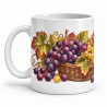 Mug gourmand - Raisins de septembre, anse à gauche