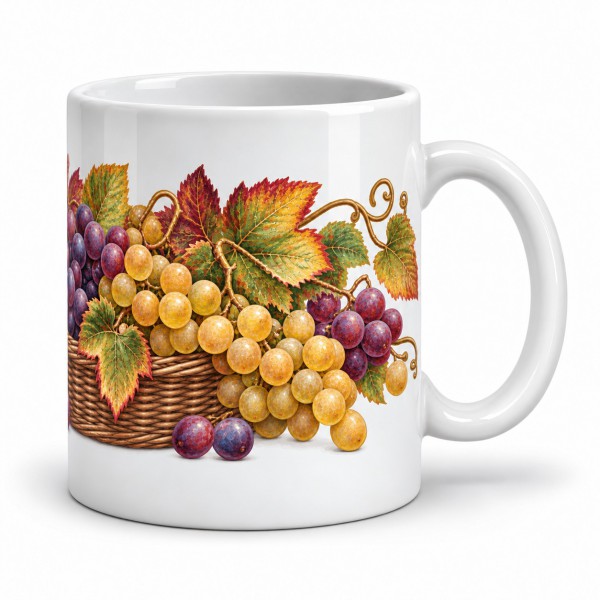 Mug gourmand - Raisins de septembre, anse à droite