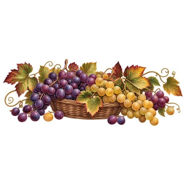 Mug gourmand - Raisins de septembre, décor à plat