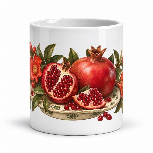 Mug gourmand - Grenades et fleurs, Manufacture Arssans