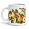 Mug gourmand - Poires du verger, anse à gauche