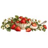 Mug gourmand - Fraises et crème, décor à plat