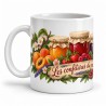 Mug gourmand - Les Confitures du mas, anse à gauche