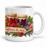 Mug gourmand - Les Confitures du mas, anse à droite