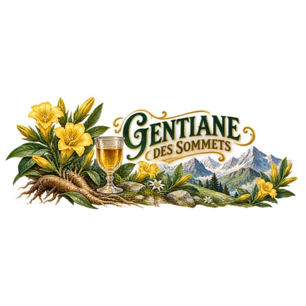 Mug apéritif - Gentiane des Sommets, décor à plat