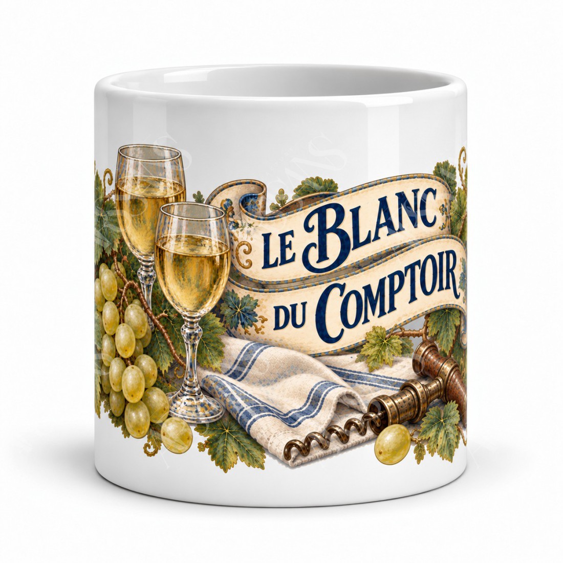 Mug apéritif - Le Blanc du Comptoir, vue de face