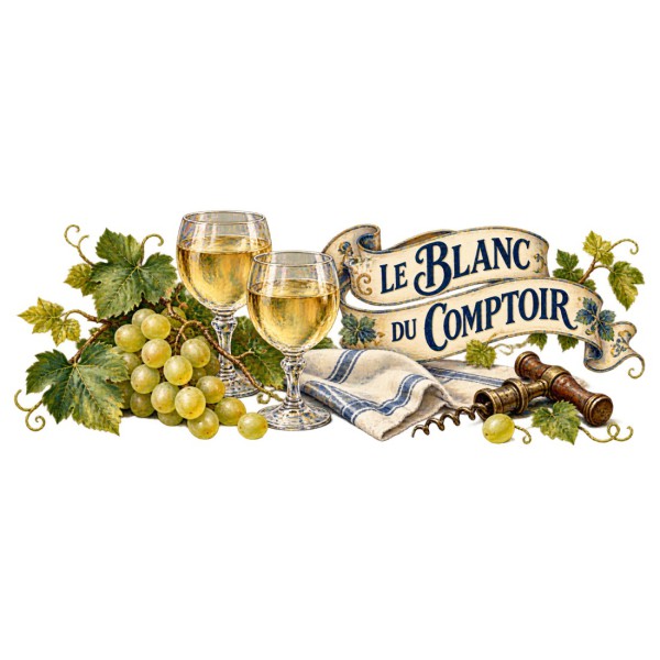 Mug apéritif - Le Blanc du Comptoir, décor à plat