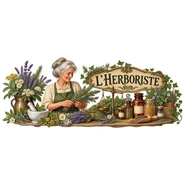 Mug métiers d’autrefois - L’Herboriste, décor à plat