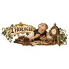 Mug métiers d’autrefois - L’Horloger, façon carte postale, décor à plat
