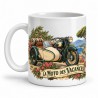 Mug rétro - La Moto des vacances, anse à gauche