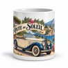 Mug rétro - Cabriolet sur la corniche, vue de face