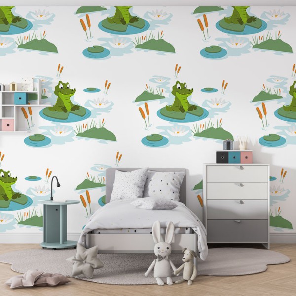 Papier Peint Crocodile — Ambiance 1