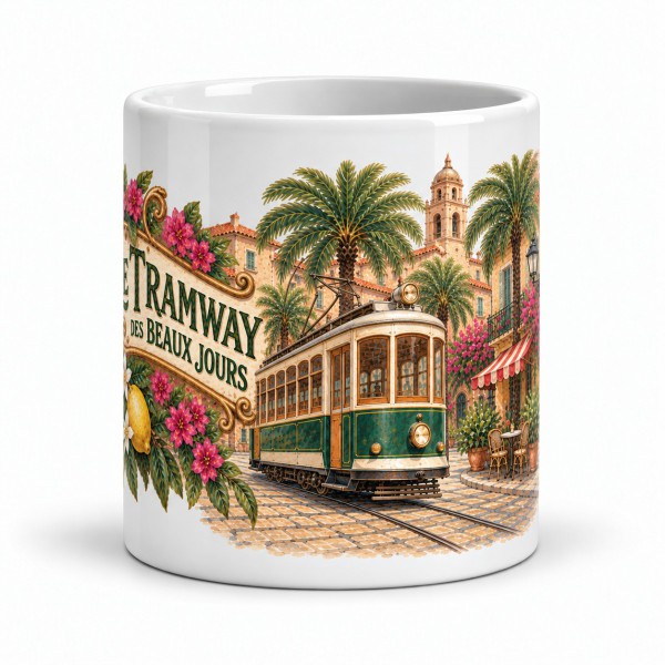 Mug rétro - Le Tramway des beaux jours, Manufacture Arssans