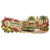 Mug rétro - Le Tramway des beaux jours, décor à plat
