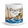 Mug voyage - Voilier et phare, vue de face